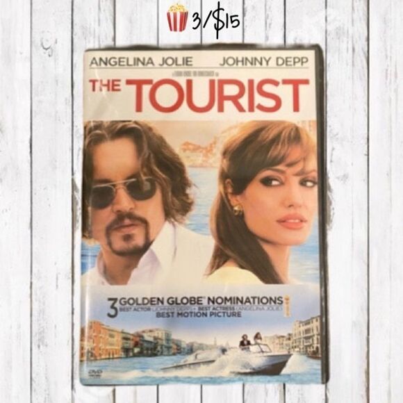 DVD The Tourist Starring Johnny Depp and Angelina Jolie Rated PG 🍿3/$15 DVD - Picture 1 of 15